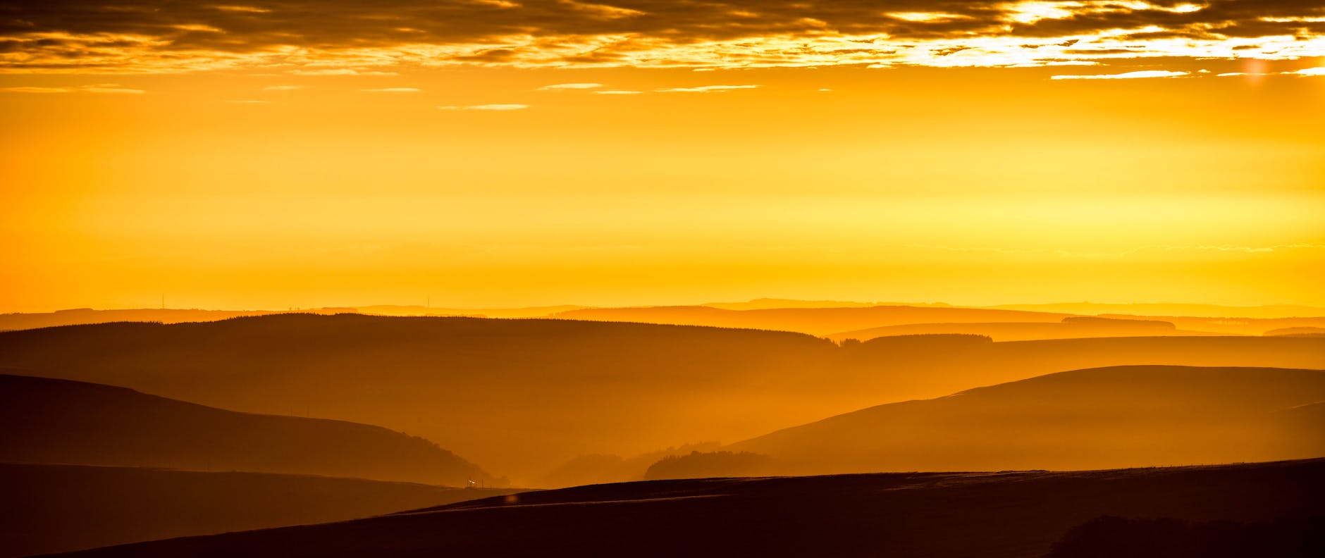 silhouette photo of mountains